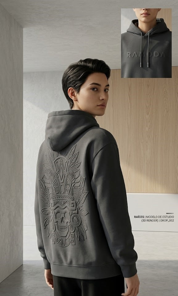 Hoodie Oversized French Terry Graba Tonal